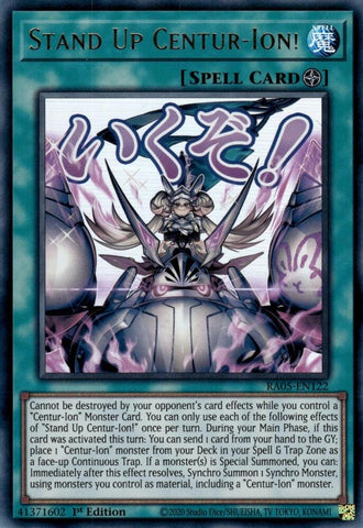 Image for Stand Up Centur-Ion! (RA05-EN122) (RA05) - YuGiOh