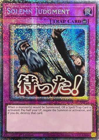 Image for Solemn Judgment (Starlight Rare) (RA05-EN124) (RA05) - YuGiOh