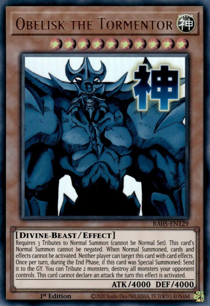 Image for Obelisk the Tormentor (RA05-EN129) (RA05) - YuGiOh
