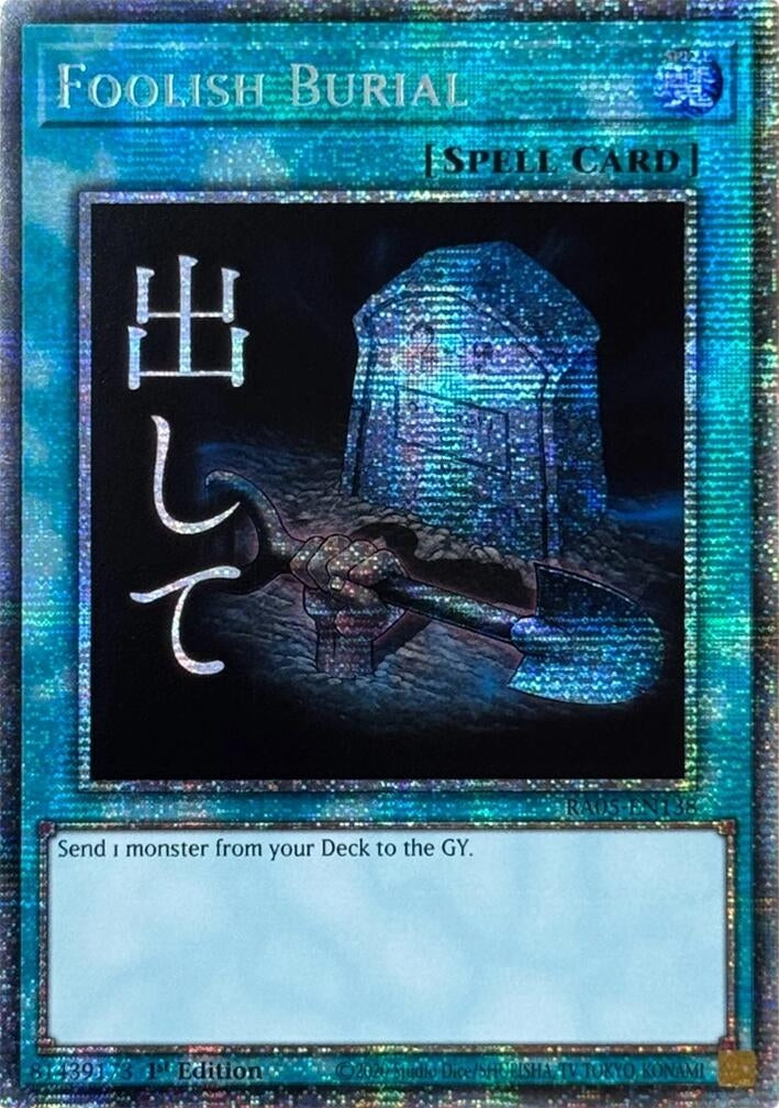 Image for Foolish Burial (Starlight Rare) (RA05-EN138) (RA05) - YuGiOh