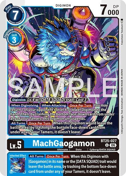 Image for MachGaogamon (BT25-027 U) (BT-25) - Digimon Card Game