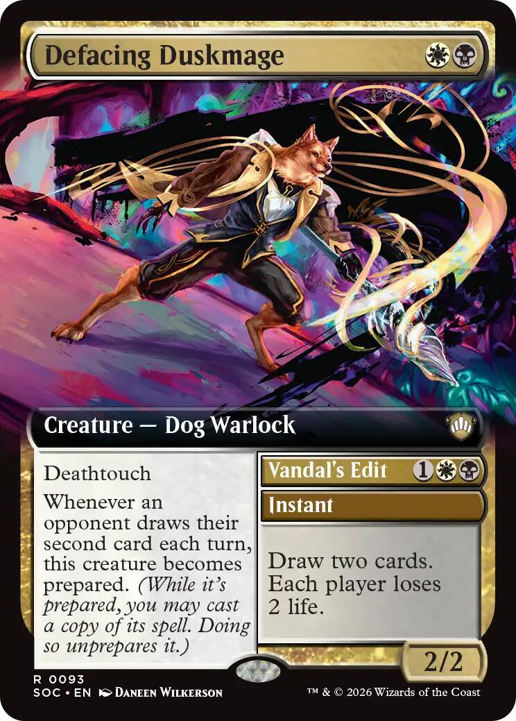 Desfigurar al magoclaro (Arte Extendido) [Commander: Secretos de Strixhaven]