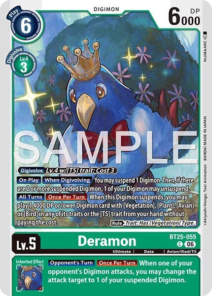 Image for Deramon (BT25-055 C) (BT-25) - Digimon Card Game