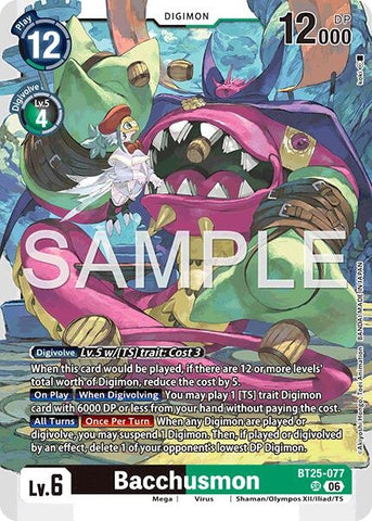 Image for Bacchusmon (BT25-077 SR) (BT-25) - Digimon Card Game