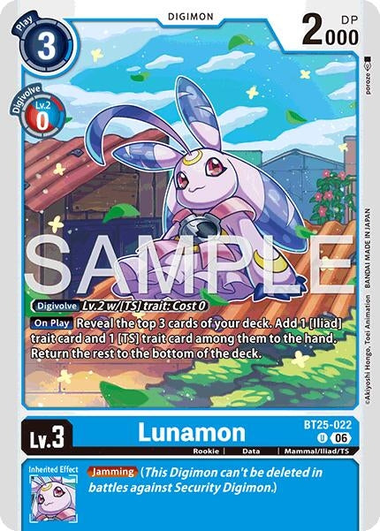 Image for Lunamon (BT25-022 U) (BT-25) - Digimon Card Game