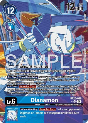 Image for Dianamon (Alternate Art) (BT25-028 SR) (BT-25) - Digimon Card Game