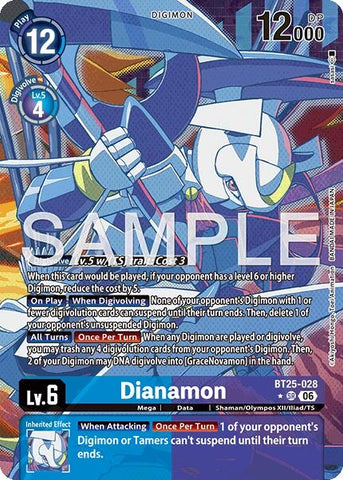 Image for Dianamon (Alternate Art) (BT25-028 SR) (BT-25) - Digimon Card Game