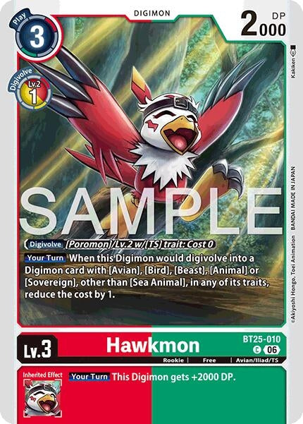 Image for Hawkmon (BT25-010 C) (BT-25) - Digimon Card Game
