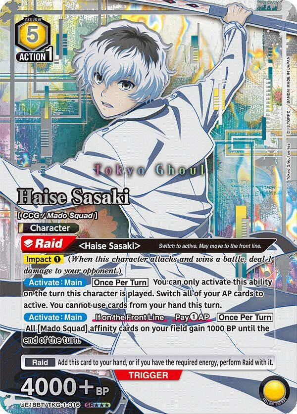 Image for Haise Sasaki (016) (SR***) (UE18BT/TKG-1-016) (UE18BT) - Union Arena