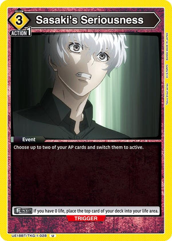 Image for Sasaki's Seriousness (UE18BT/TKG-1-028) (UE18BT) - Union Arena