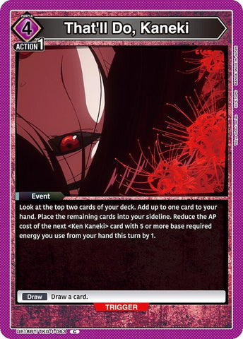 Image for That'll Do, Kaneki (UE18BT/TKG-1-063) (UE18BT) - Union Arena