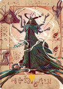 Carte d'art Festoyeur de tragédies (Symbole de Planeswalker estampillé or) [Série d'art Secrets de Strixhaven]