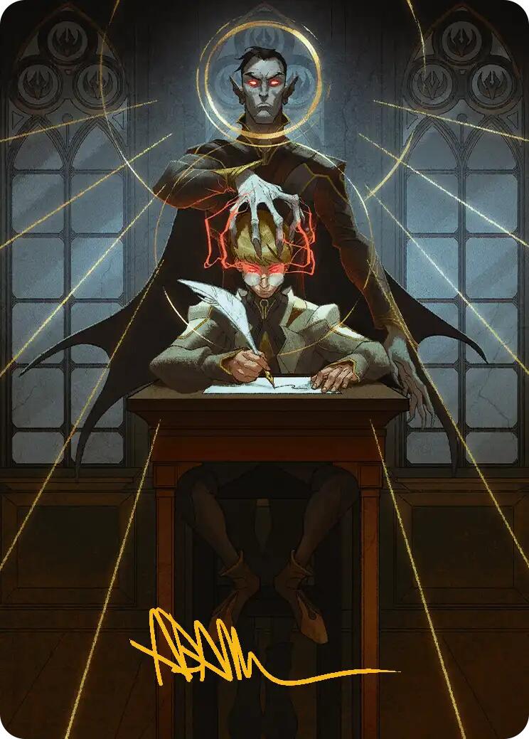 Carte d'art Tuteur vampirique (Signature estampée or) [Série d'art Secrets de Strixhaven]