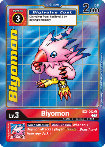 Biyomon [EX1-002] (Arte Alternativo) [Colección Clásica]