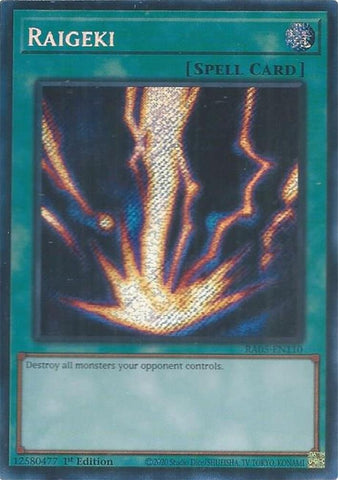 Image for Raigeki (Secret Rare) (RA05-EN110) (RA05) - YuGiOh