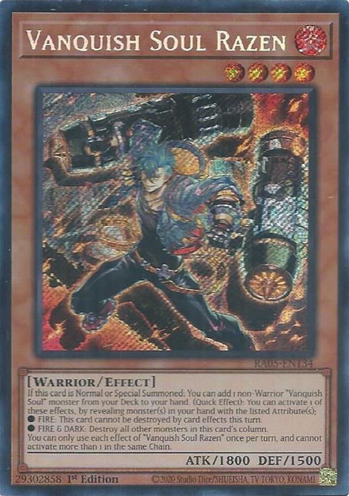 Image for Vanquish Soul Razen (Secret Rare) (RA05-EN134) (RA05) - YuGiOh