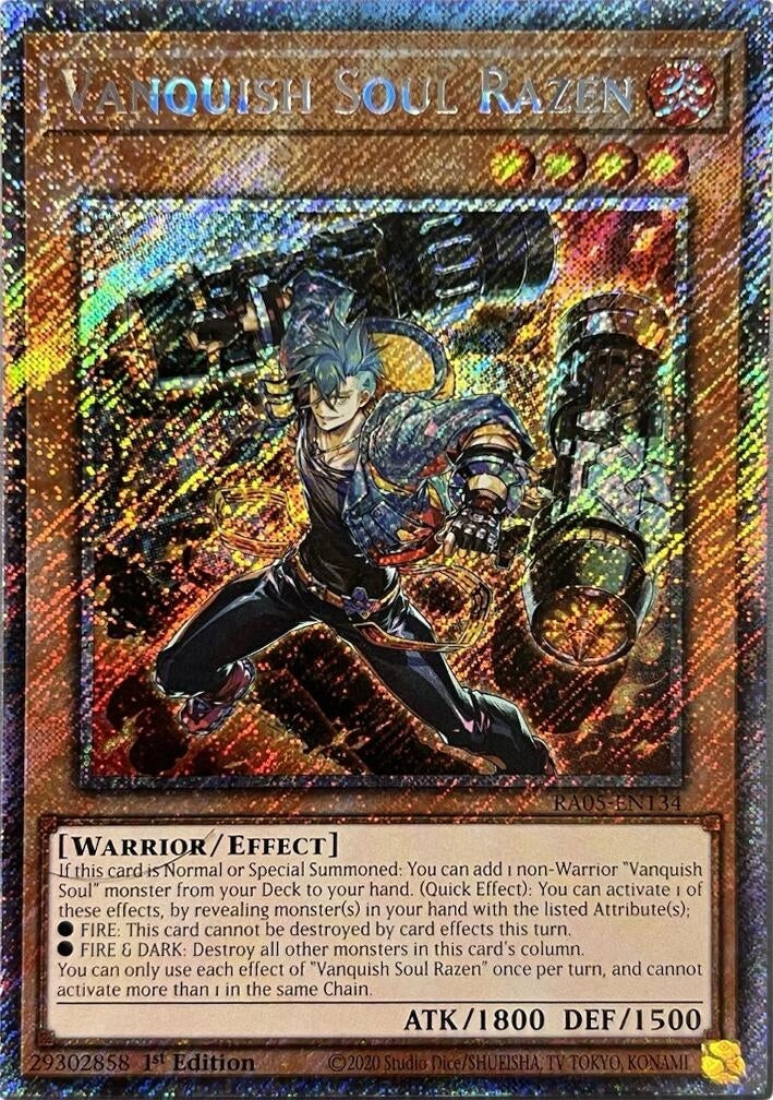 Image for Vanquish Soul Razen (Platinum Secret Rare) (RA05-EN134) (RA05) - YuGiOh