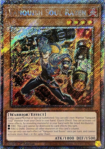 Image for Vanquish Soul Razen (Platinum Secret Rare) (RA05-EN134) (RA05) - YuGiOh