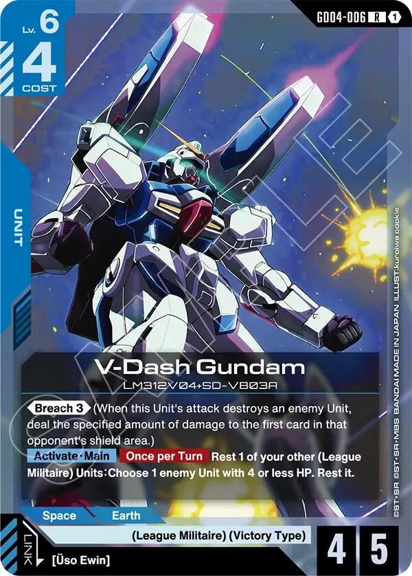 Image for V-Dash Gundam (GD04-006) (GD04) - Gundam Card Game