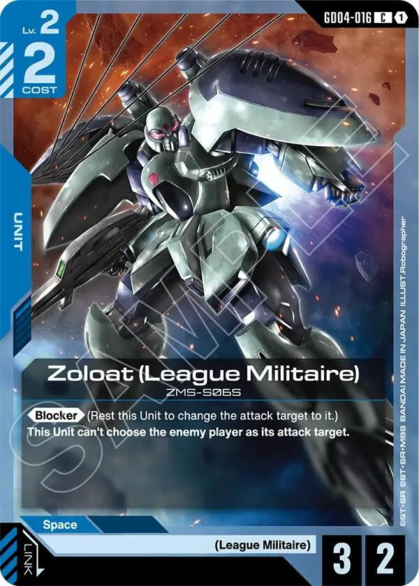 Image for Zoloat (League Militaire) (GD04-016) (GD04) - Gundam Card Game