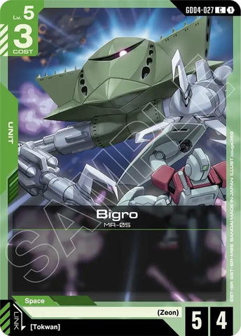 Image for Bigro (GD04-027) (GD04) - Gundam Card Game