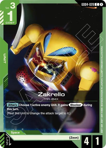 Image for Zakrello (GD04-028) (GD04) - Gundam Card Game