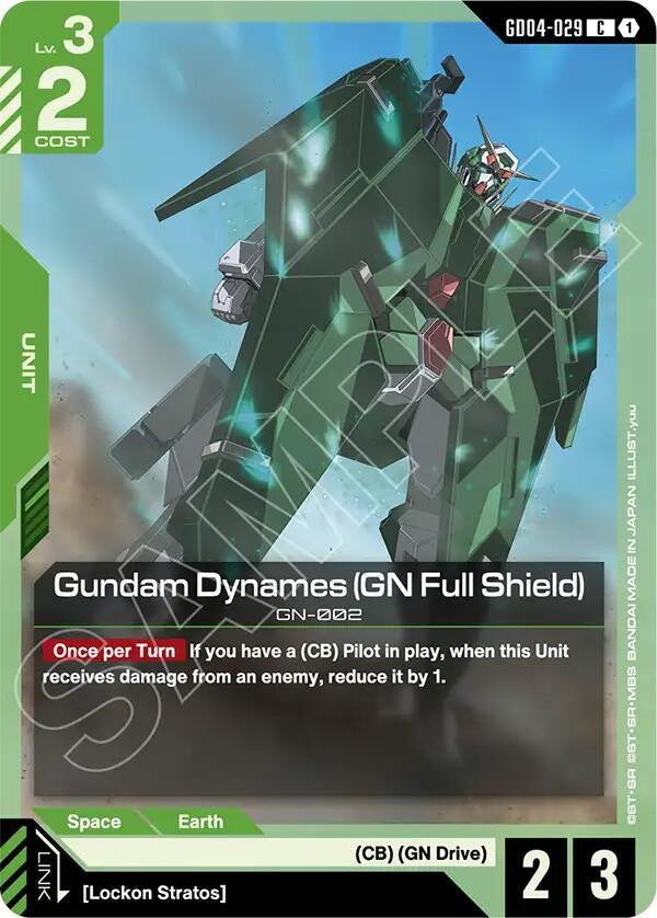 Image for Gundam Dynames (GN Full Shield) (GD04-029) (GD04) - Gundam Card Game