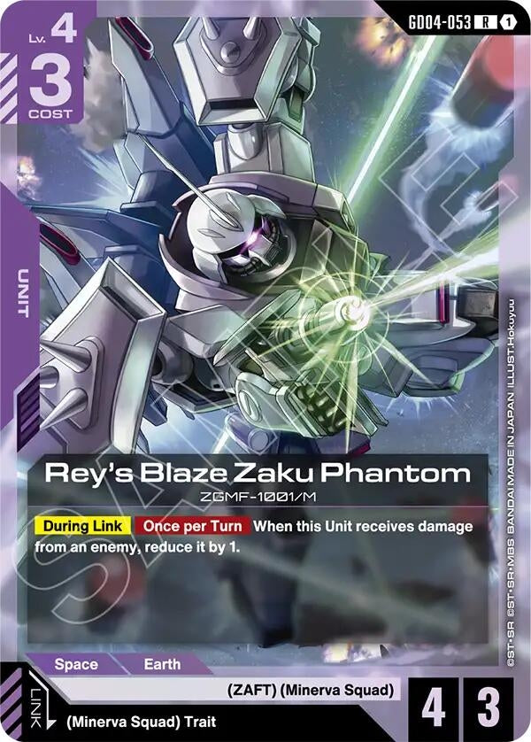 Image for Rey's Blaze Zaku Phantom (GD04-053) (GD04) - Gundam Card Game