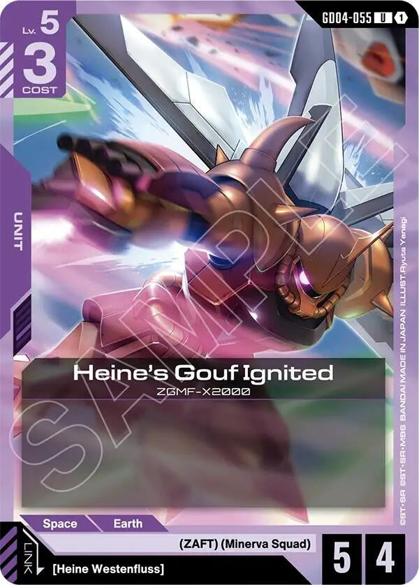 Image for Heine's Gouf Ignited (GD04-055) (GD04) - Gundam Card Game