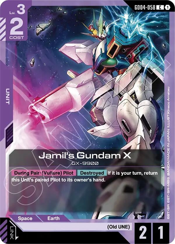 Image for Jamil's Gundam X (GD04-058) (GD04) - Gundam Card Game