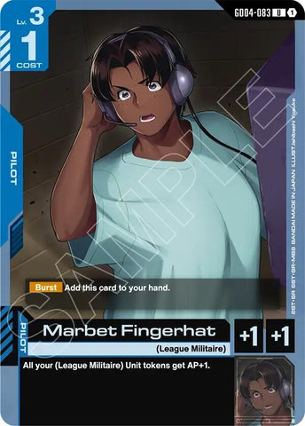 Image for Marbet Fingerhat (GD04-083) (GD04) - Gundam Card Game