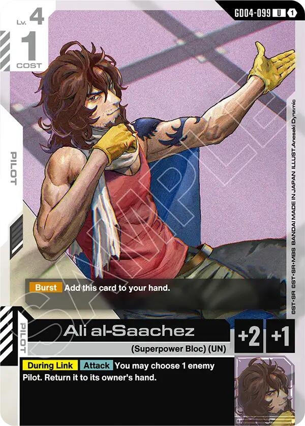 Image for Ali al-Saachez (GD04-099) (GD04) - Gundam Card Game