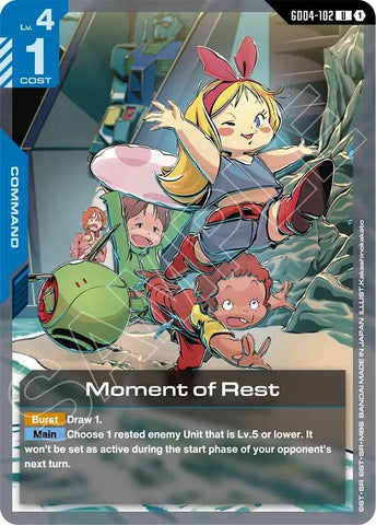 Image for Moment of Rest (GD04-102) (GD04) - Gundam Card Game