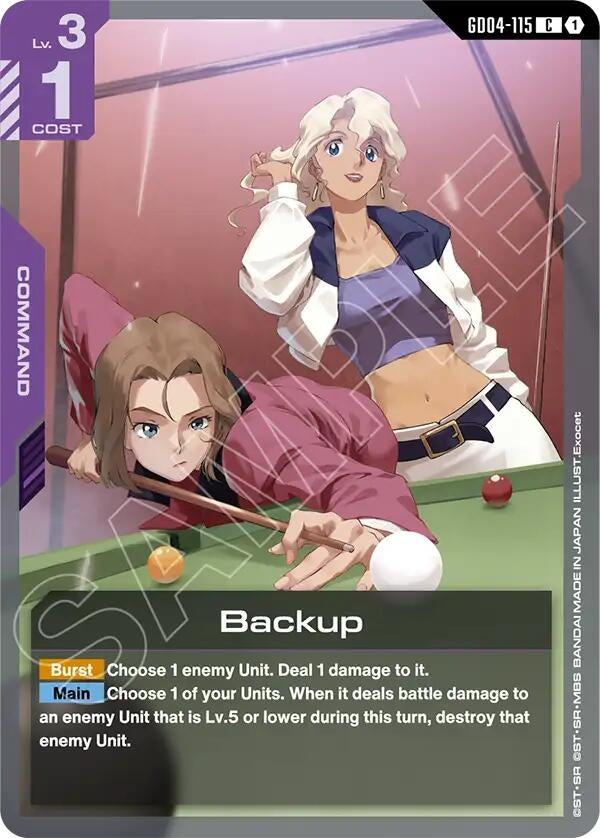 Image for Backup (GD04-115) (GD04) - Gundam Card Game