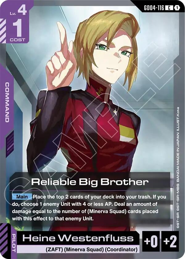 Image for Reliable Big Brother (GD04-116) (GD04) - Gundam Card Game