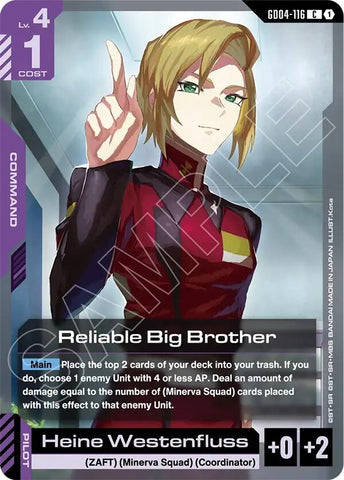 Image for Reliable Big Brother (GD04-116) (GD04) - Gundam Card Game