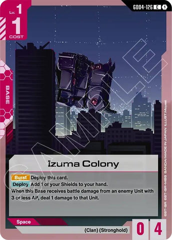 Image for Izuma Colony (GD04-126) (GD04) - Gundam Card Game