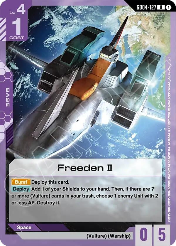 Image for Freeden II (GD04-127) (GD04) - Gundam Card Game