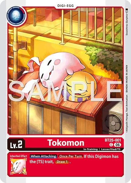 Image for Tokomon (BT25-001 C) (BT-25) - Digimon Card Game