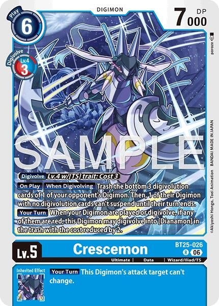Image for Crescemon (BT25-026 R) (BT-25) - Digimon Card Game