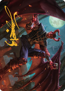 Raphael, sauveur démoniaque, carte d'art (40) (signature estampée or) [Commander Legends: Battle for Baldur's Gate Art Series]