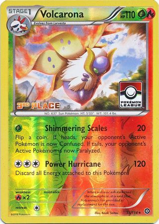 Volcarona (15/114) (Ligue Promo 3ème Place) [XY: Offensive Vapeur]