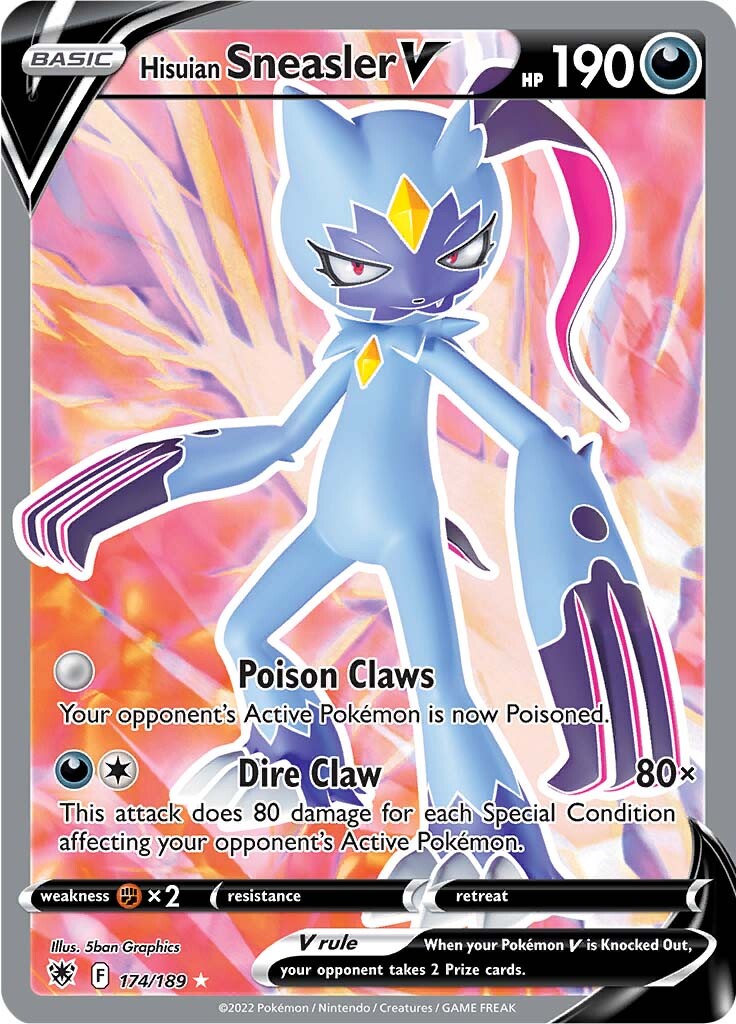 Sneasler de Hisui V (174/189) [Espada y Escudo: Resplandor Astral]