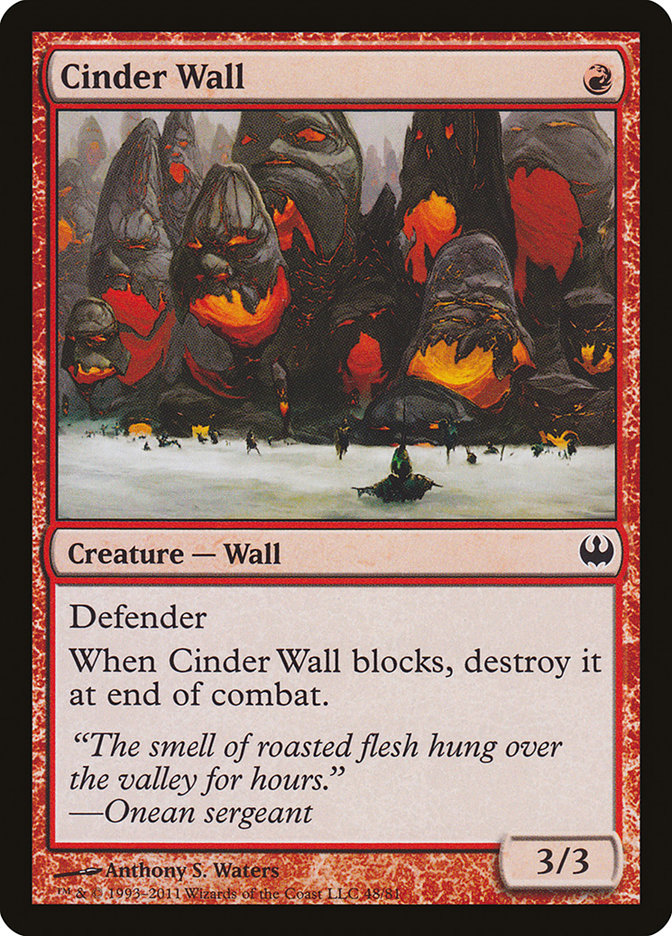 Mur de cendres [Decks affrontement : Chevaliers contre Dragons]