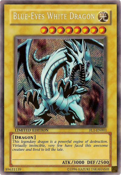 Dragon Blanc aux Yeux Bleus [FL1-FR001] Secret Rare