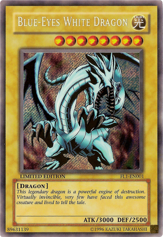 Dragon Blanc aux Yeux Bleus [FL1-FR001] Secret Rare