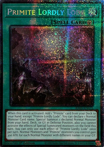 Image for Primite Lordly Lode (Starlight Rare) (RA05-EN072) (RA05) - YuGiOh