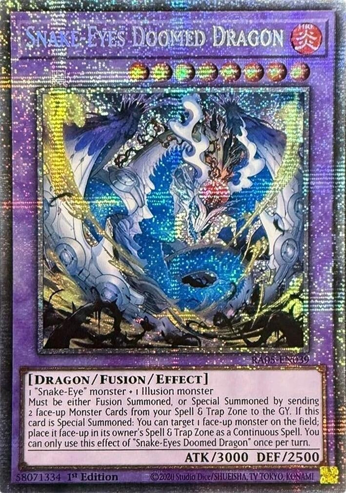 Image for Snake-Eyes Doomed Dragon (Starlight Rare) (RA05-EN039) (RA05) - YuGiOh