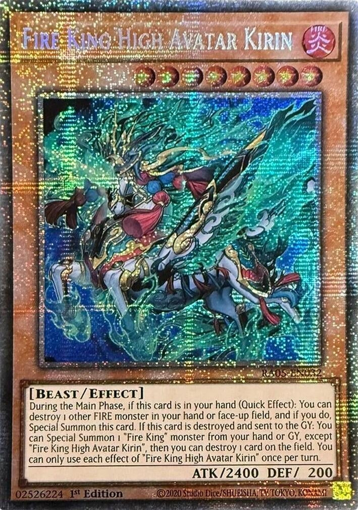 Image for Fire King High Avatar Kirin (Starlight Rare) (RA05-EN032) (RA05) - YuGiOh