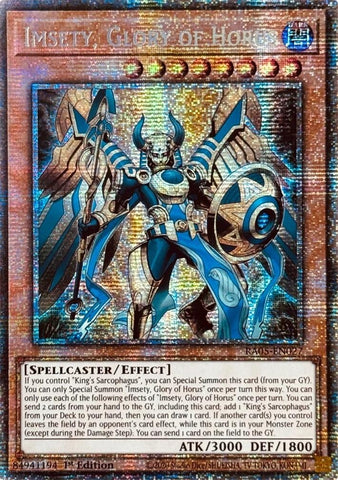 Image for Imsety, Glory of Horus (Starlight Rare) (RA05-EN027) (RA05) - YuGiOh